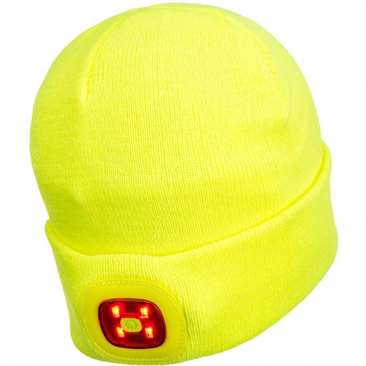Portwest B028 Rechargeable Twin LED Beanie